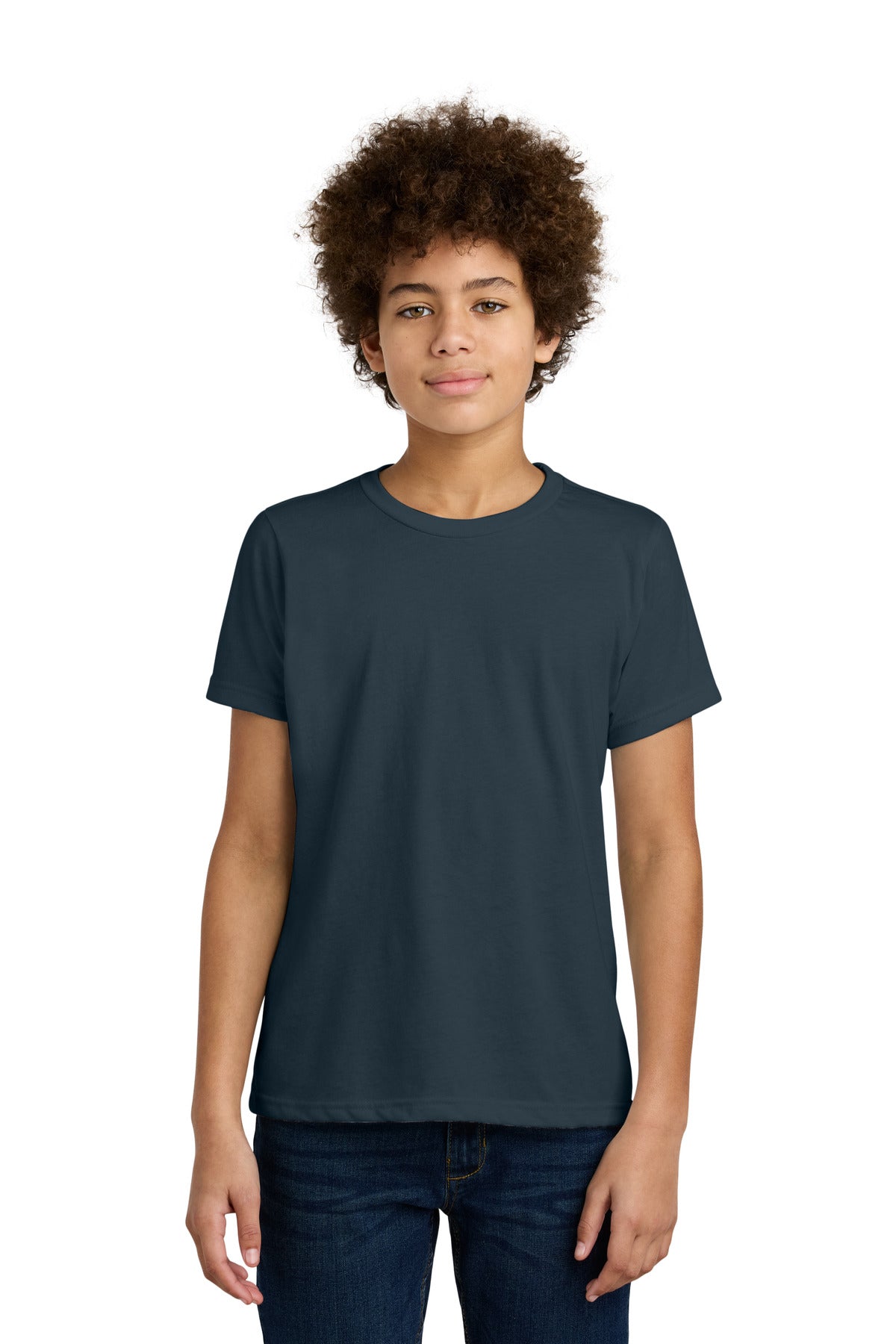 Next Level Apparel Youth CVC Tee NL3312 in Midnight Navy