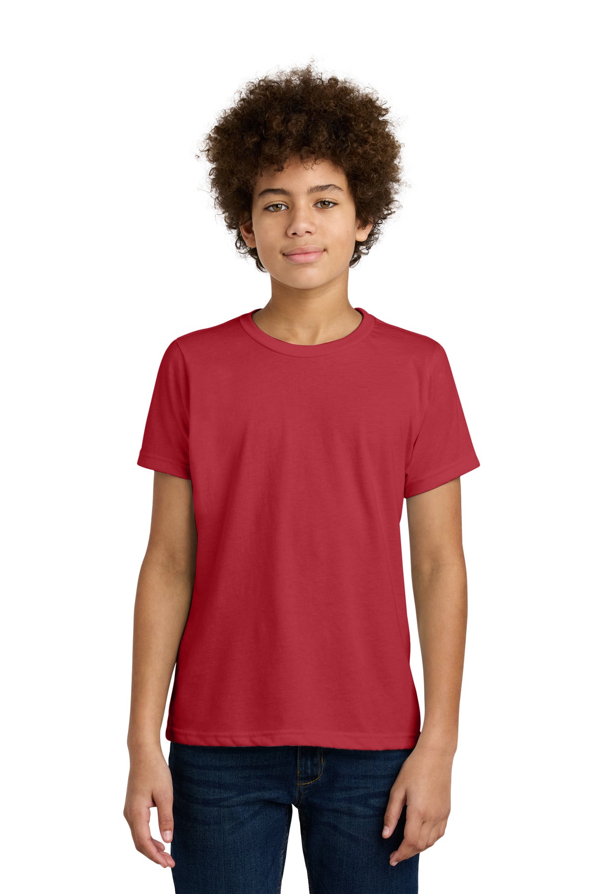 Next Level Apparel Youth CVC Tee NL3312 in Red