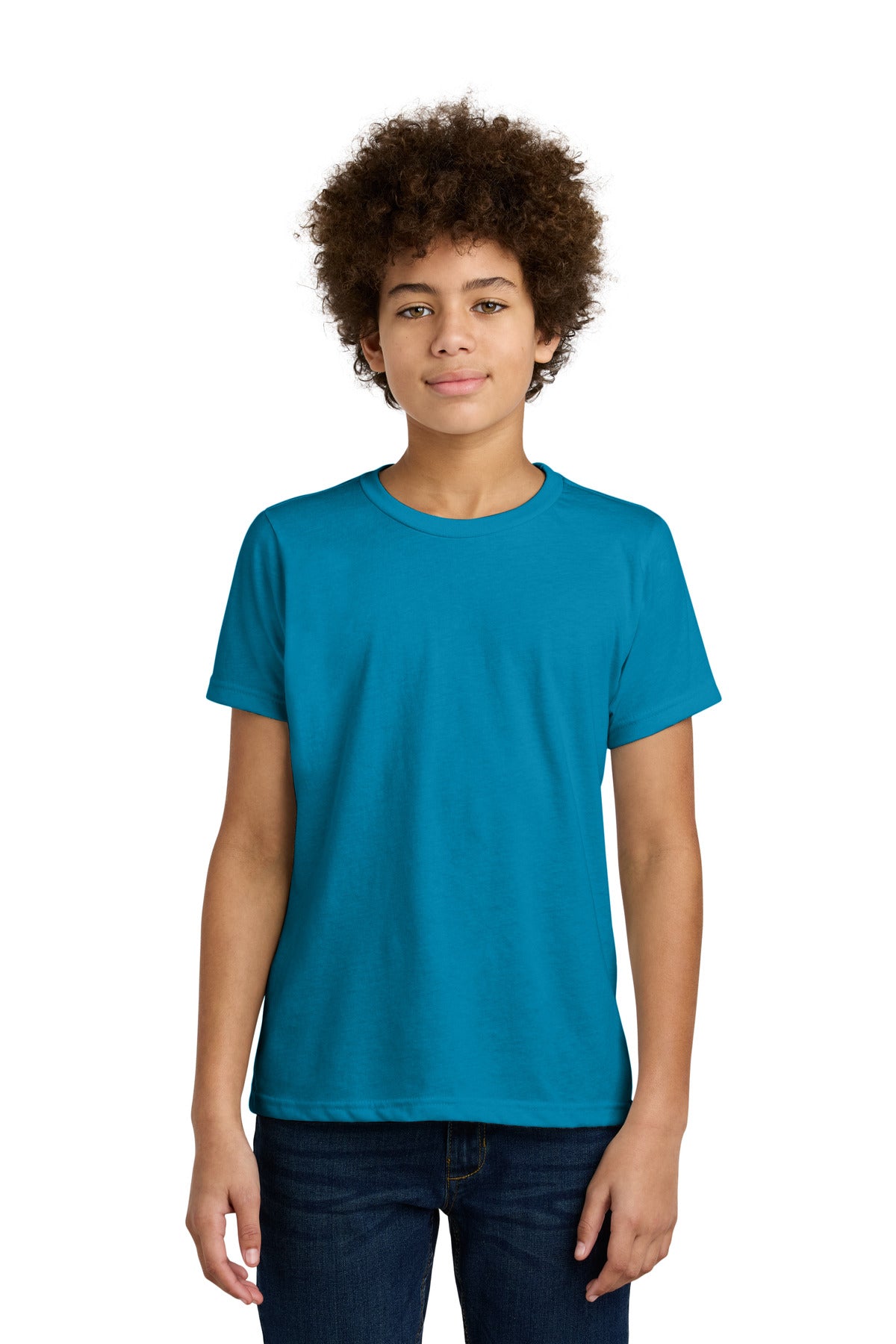 Next Level Apparel Youth CVC Tee NL3312 in Turquoise