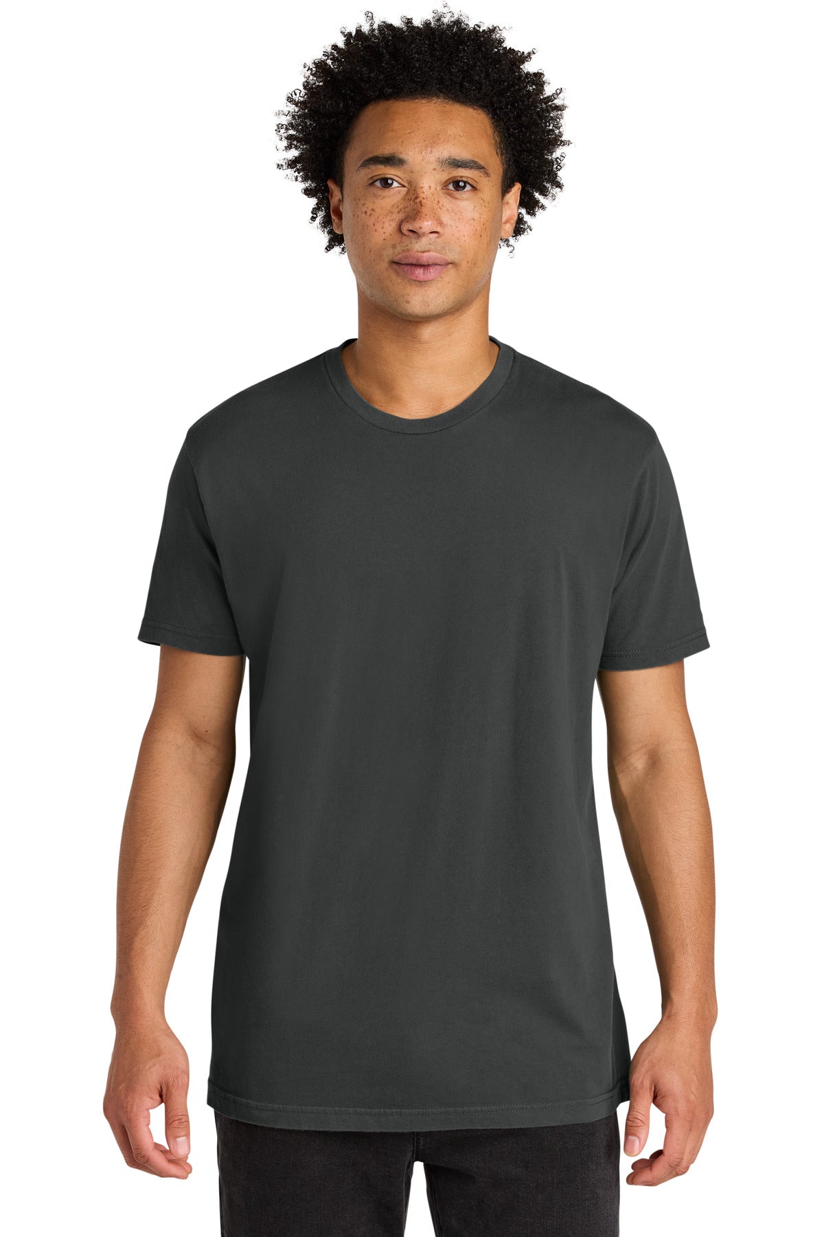 Next Level Apparel Soft Wash Cotton Tee NL3600SW in Washed Graphite Black