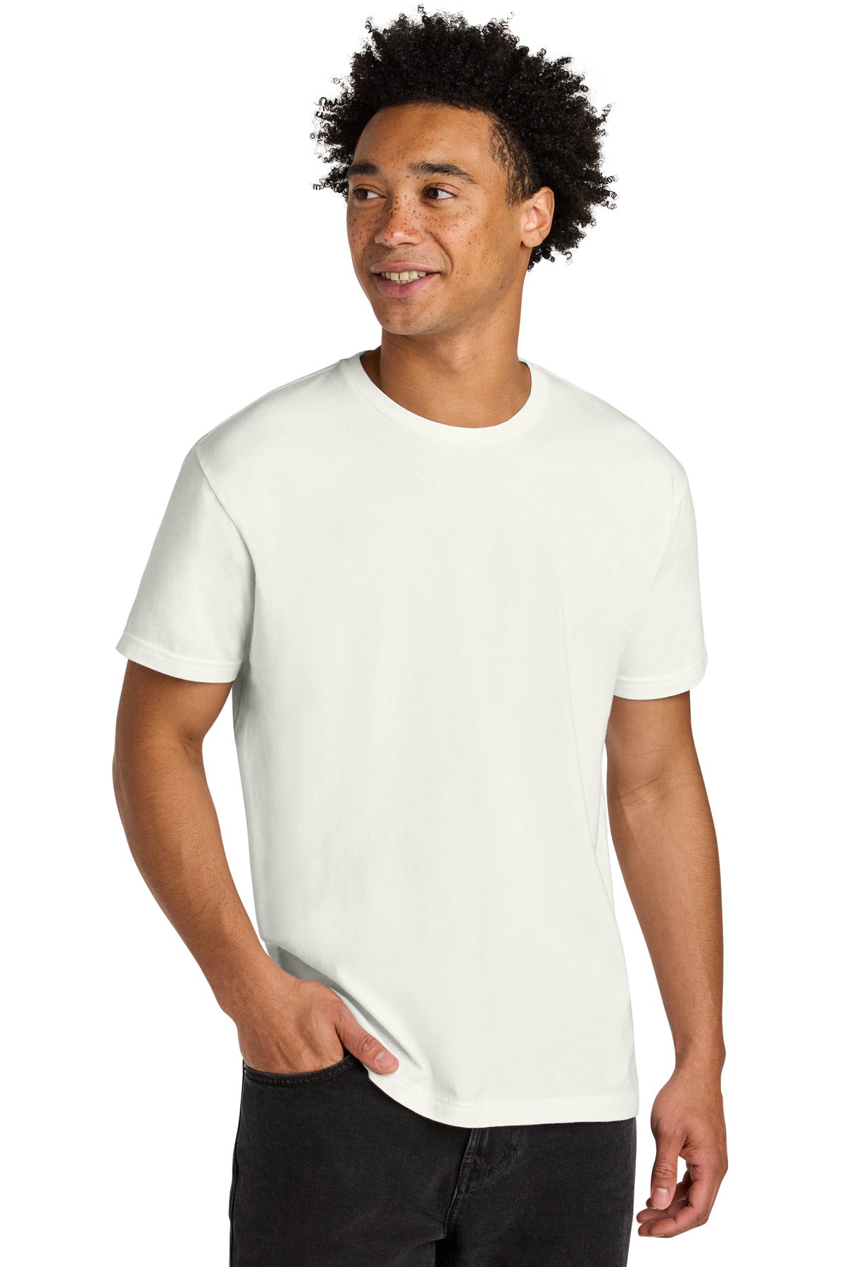 Next Level Apparel Soft Wash Cotton Tee NL3600SW in Washed Natural