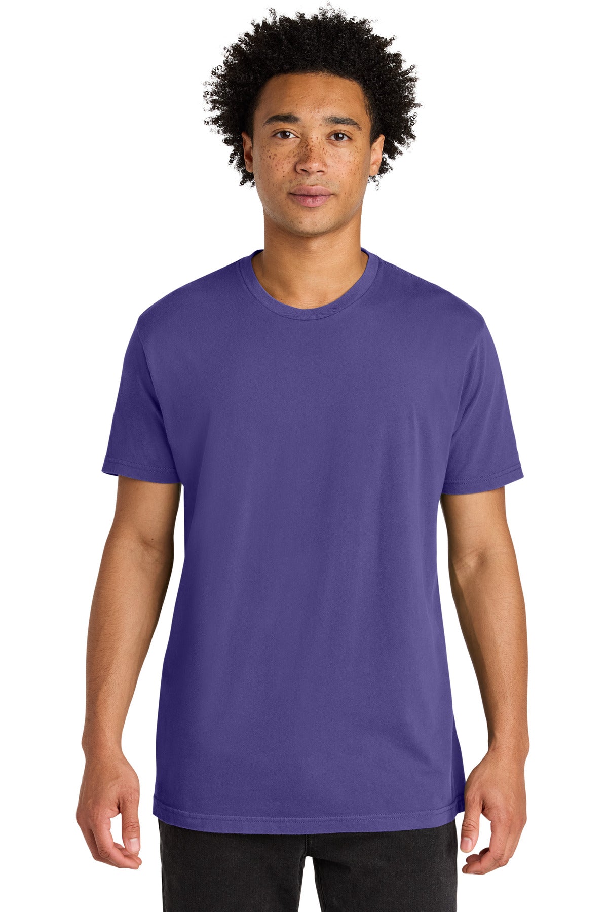 Next Level Apparel Soft Wash Cotton Tee NL3600SW in Washed Purple Rush