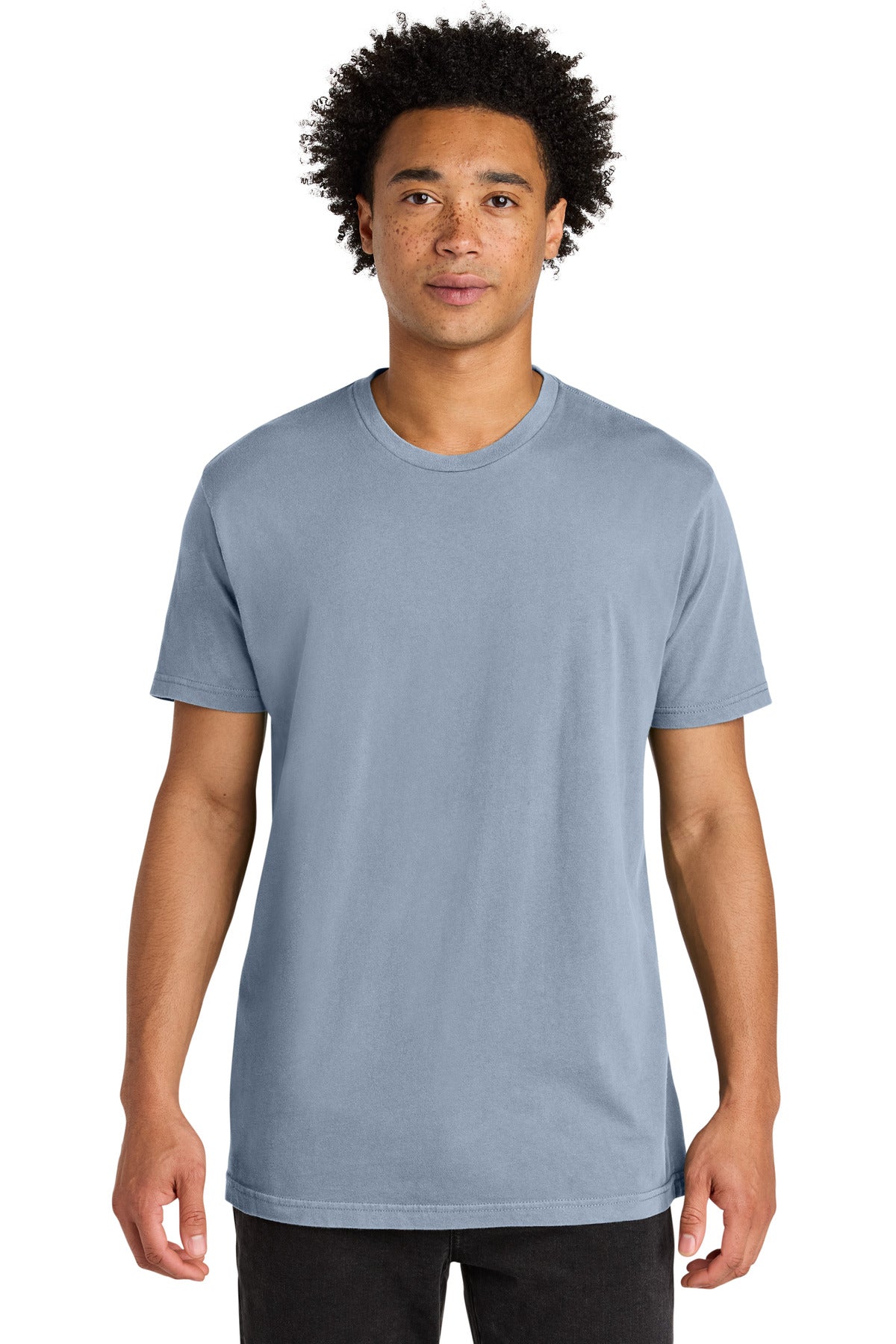 Next Level Apparel Soft Wash Cotton Tee NL3600SW in Washed Stonewash Denim