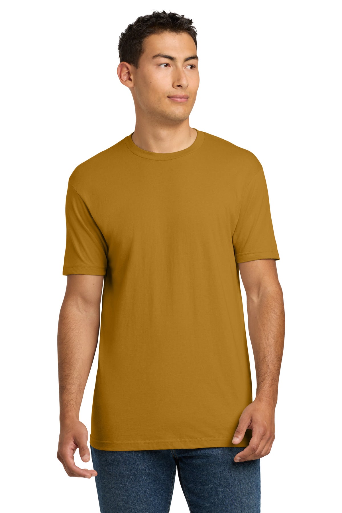 Next Level Apparel Adult Cotton Tee. NL3600 in Antique Gold