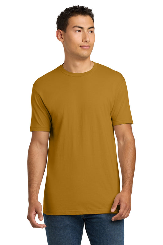 Next Level Apparel Adult Cotton Tee. NL3600 in Antique Gold
