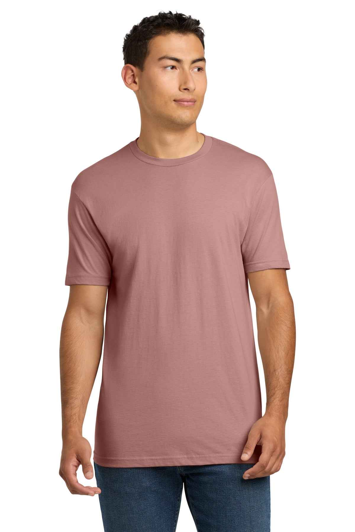 Next Level Apparel Adult Cotton Tee. NL3600 in Desert Pink