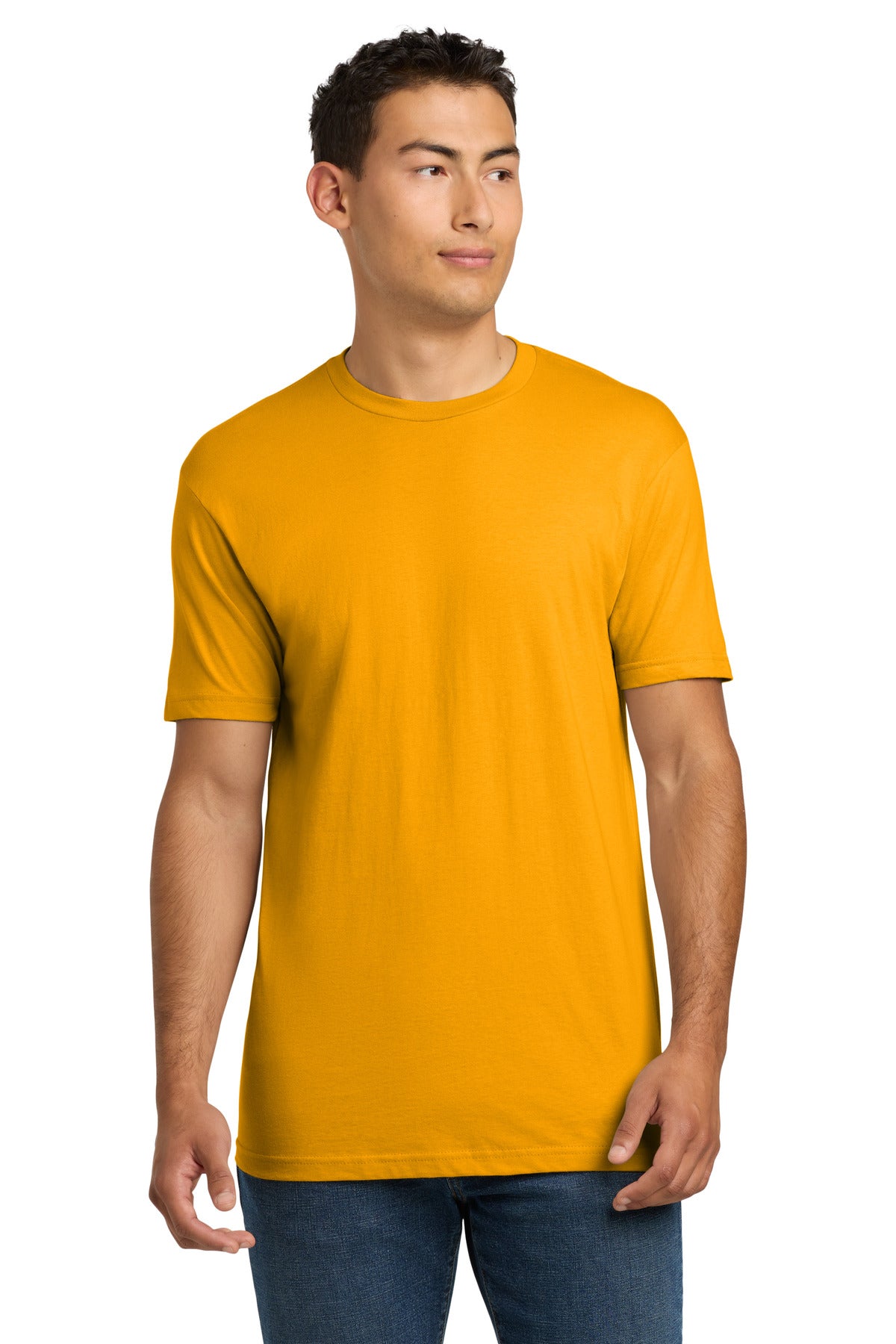 Next Level Apparel Adult Cotton Tee. NL3600 in Gold