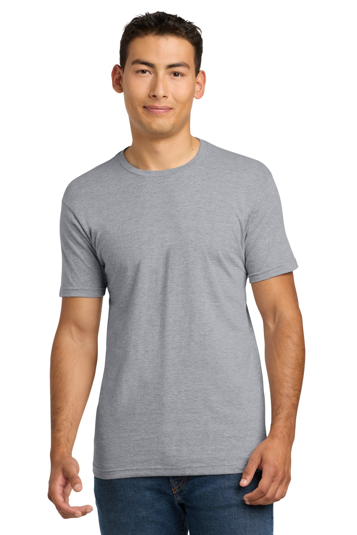 Next Level Apparel Adult Cotton Tee. NL3600 in Heather Gray