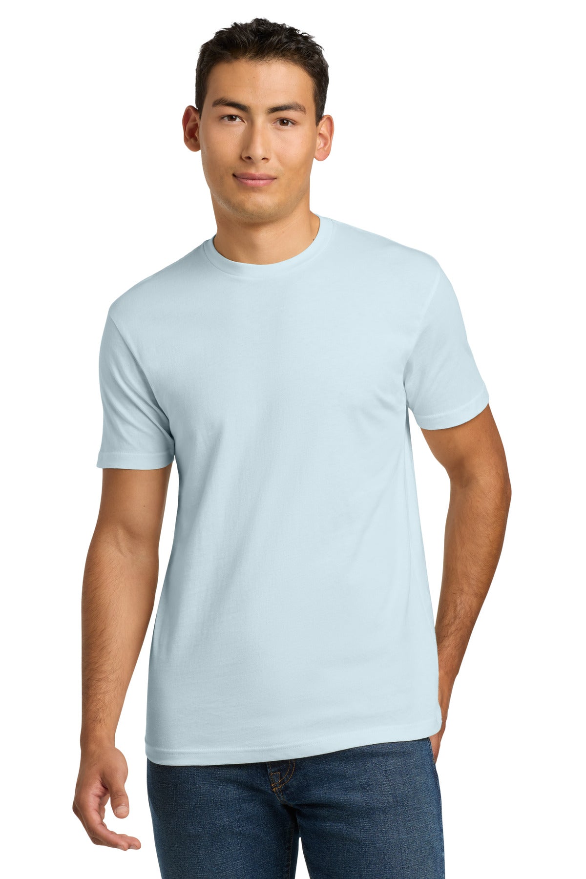 Next Level Apparel Adult Cotton Tee. NL3600 in Light Blue