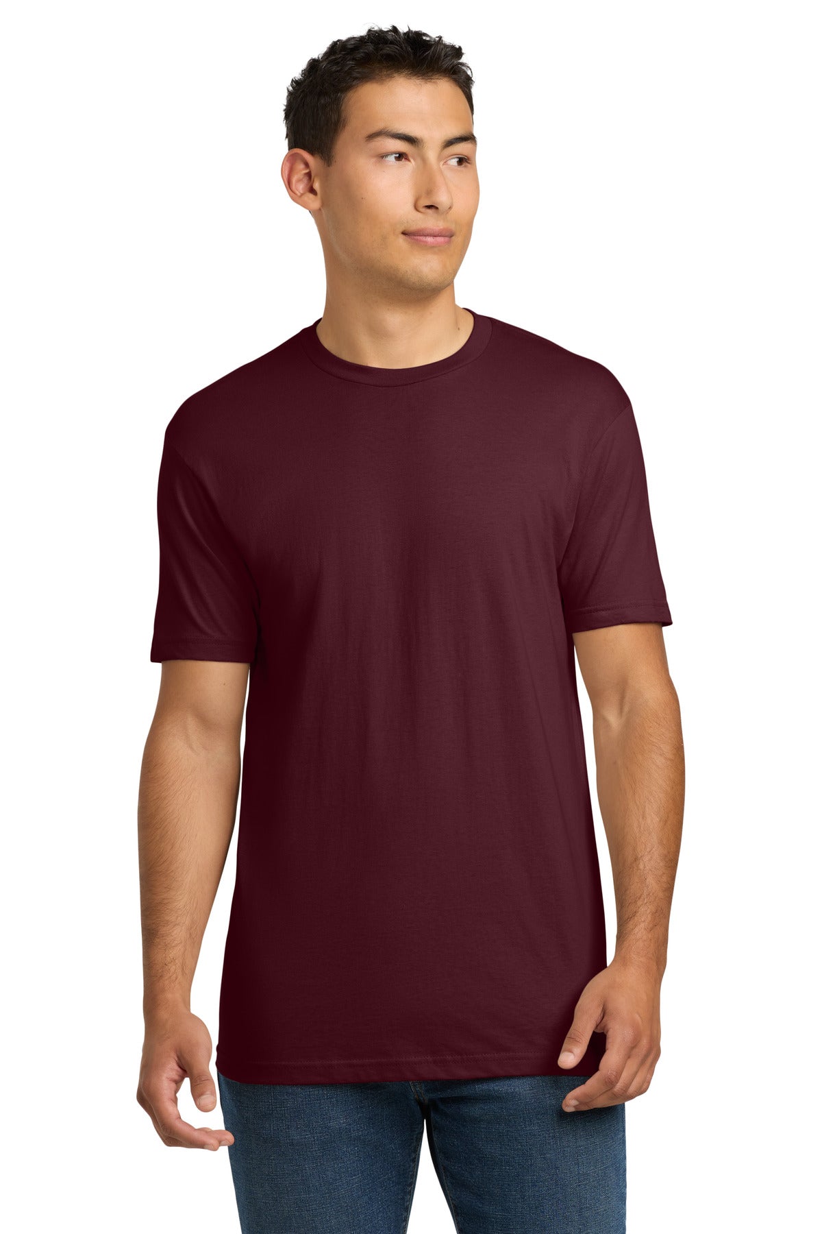 Next Level Apparel Adult Cotton Tee. NL3600 in Maroon