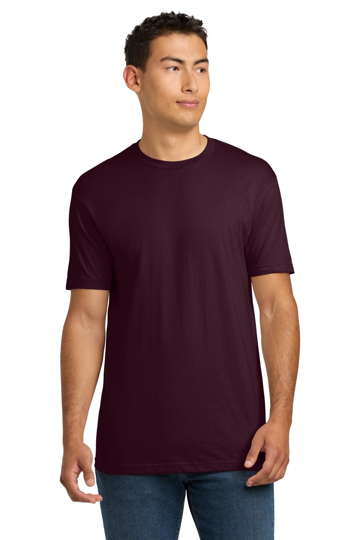 Next Level Apparel Adult Cotton Tee. NL3600 in Oxblood