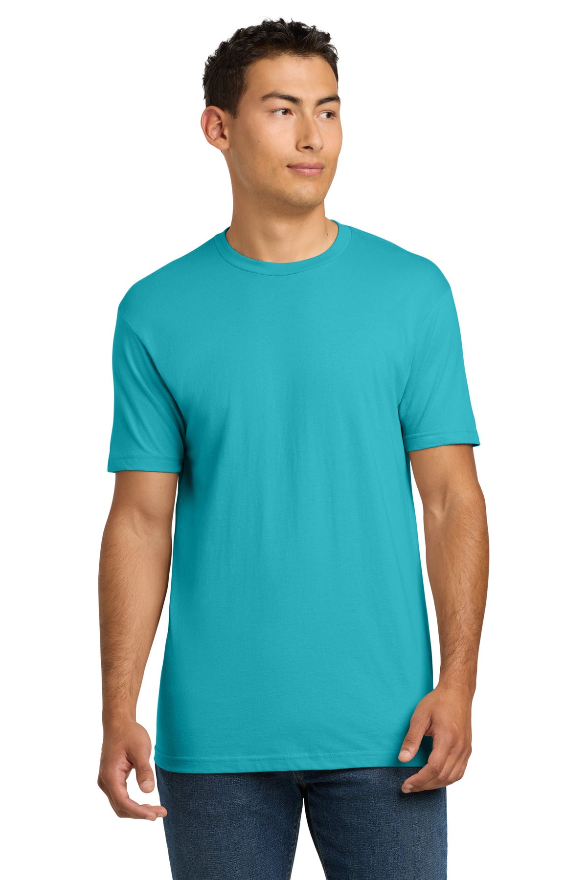Next Level Apparel Adult Cotton Tee. NL3600 in Tahiti Blue