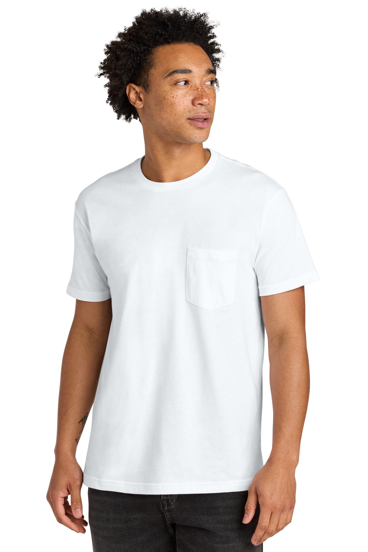 Next Level Apparel Cotton Pocket Tee NL3605 in White