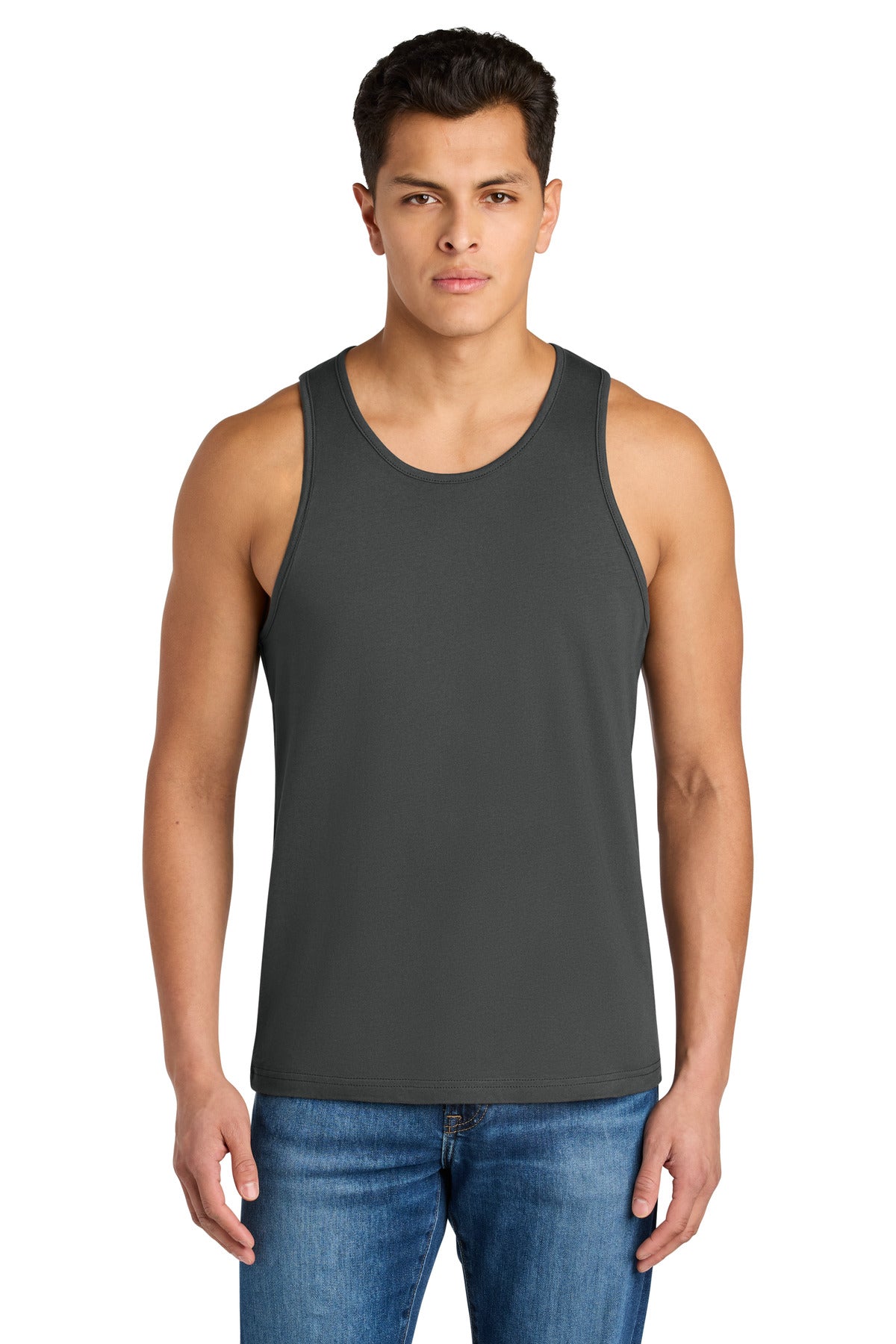 Next Level Apparel Cotton Muscle Tank NL3633 in Heavy Metal