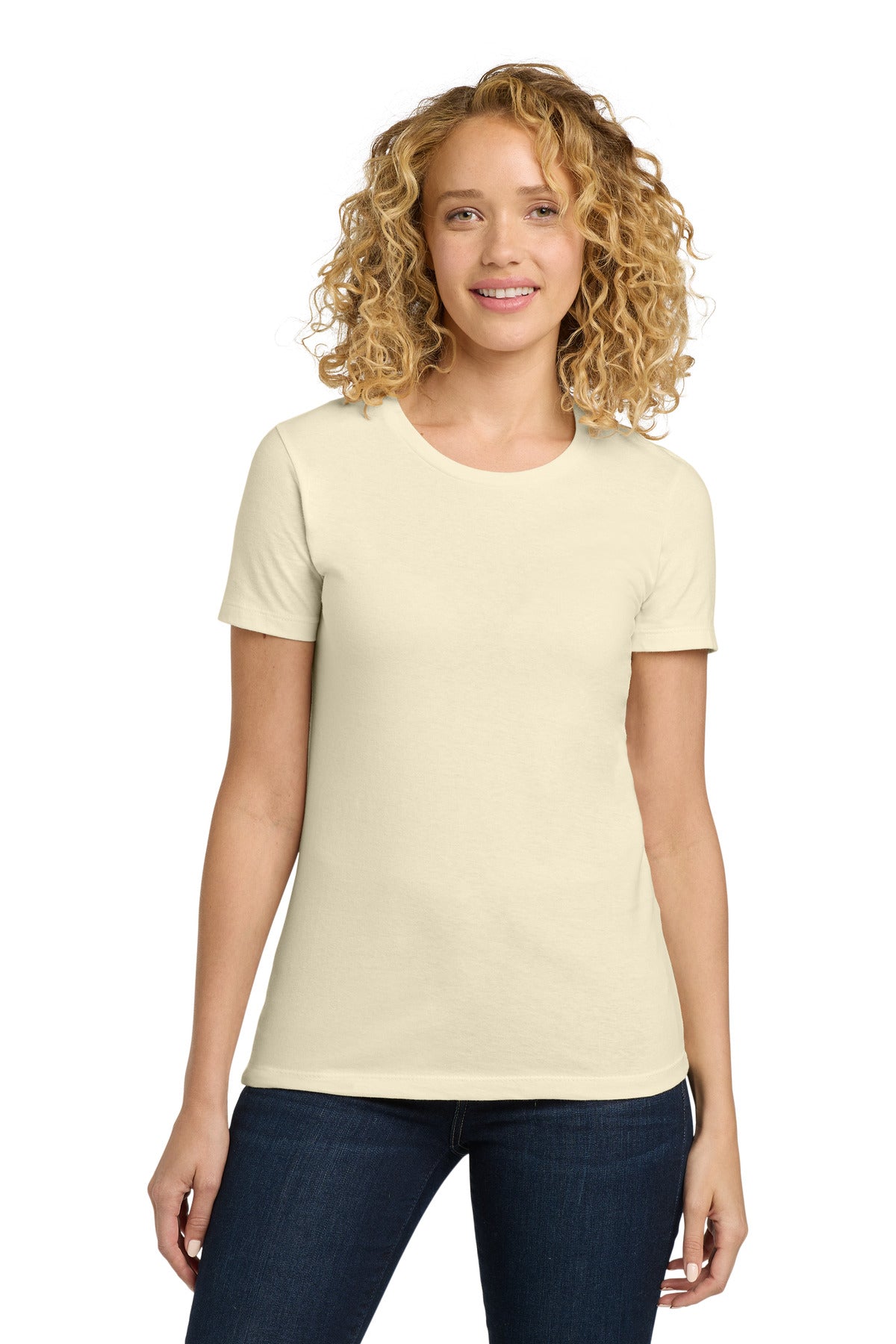 Next Level Apparel Women's Cotton Tee. NL3900 in Natural