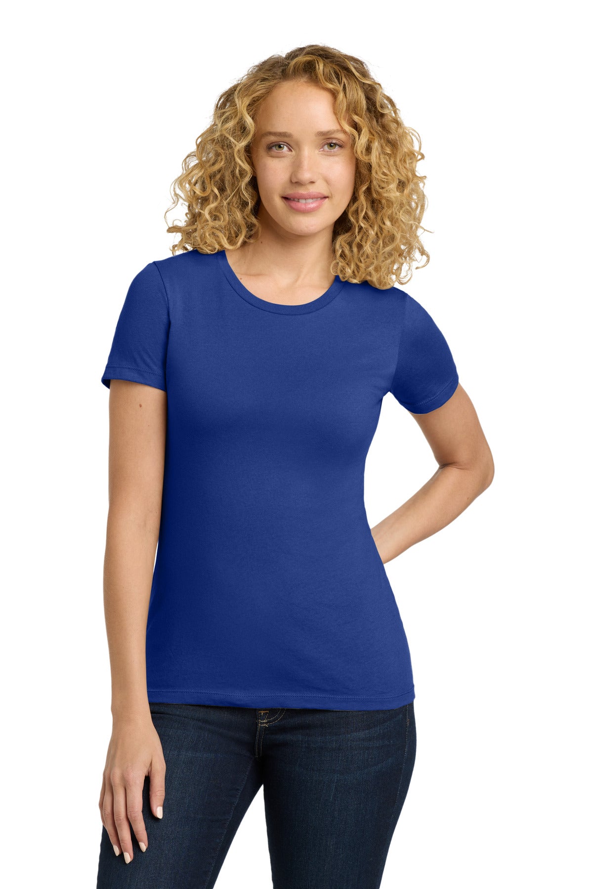 Next Level Apparel Women's Cotton Tee. NL3900 in Royal