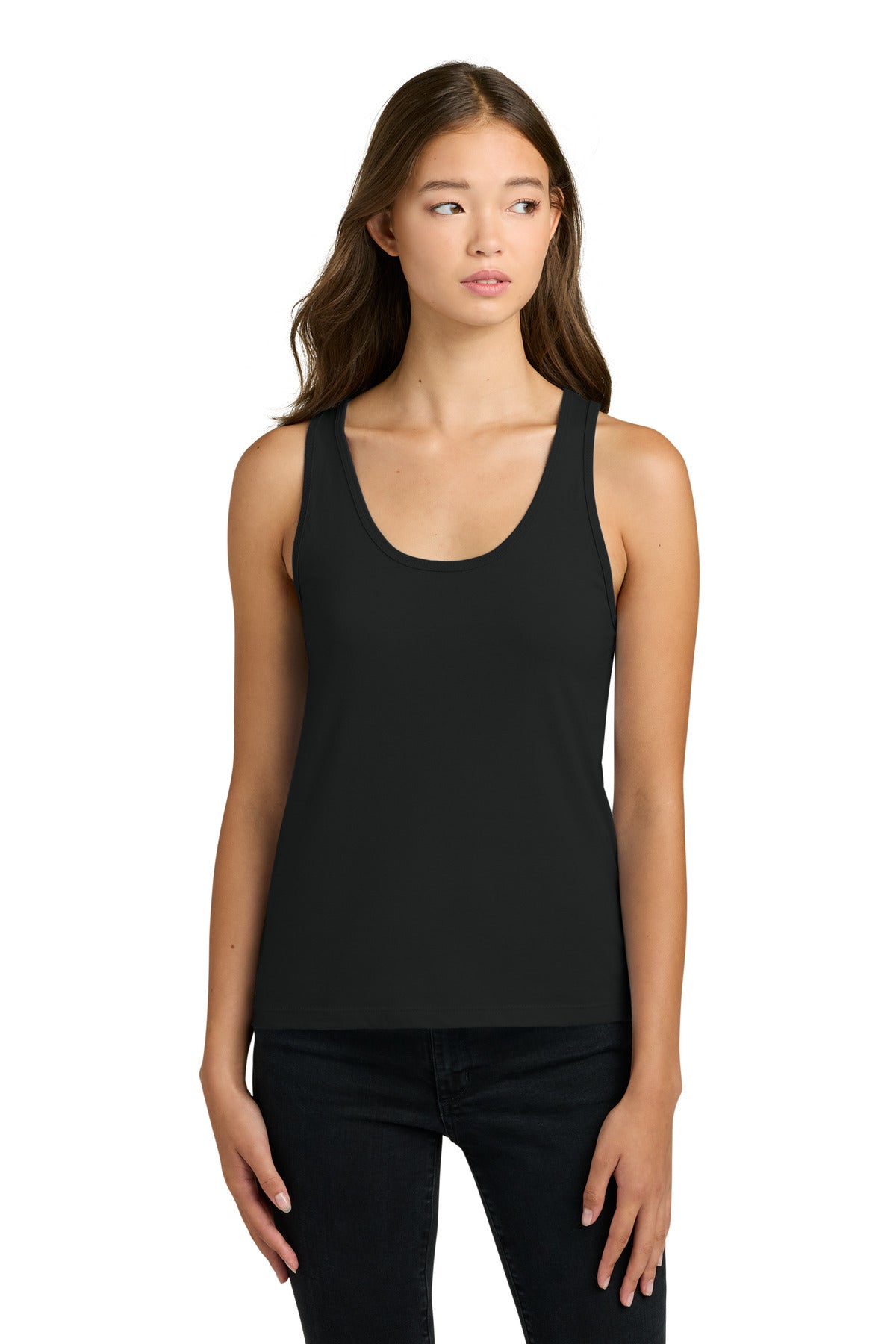 Next Level Apparel Women's Cotton Tank NL3933 in Black