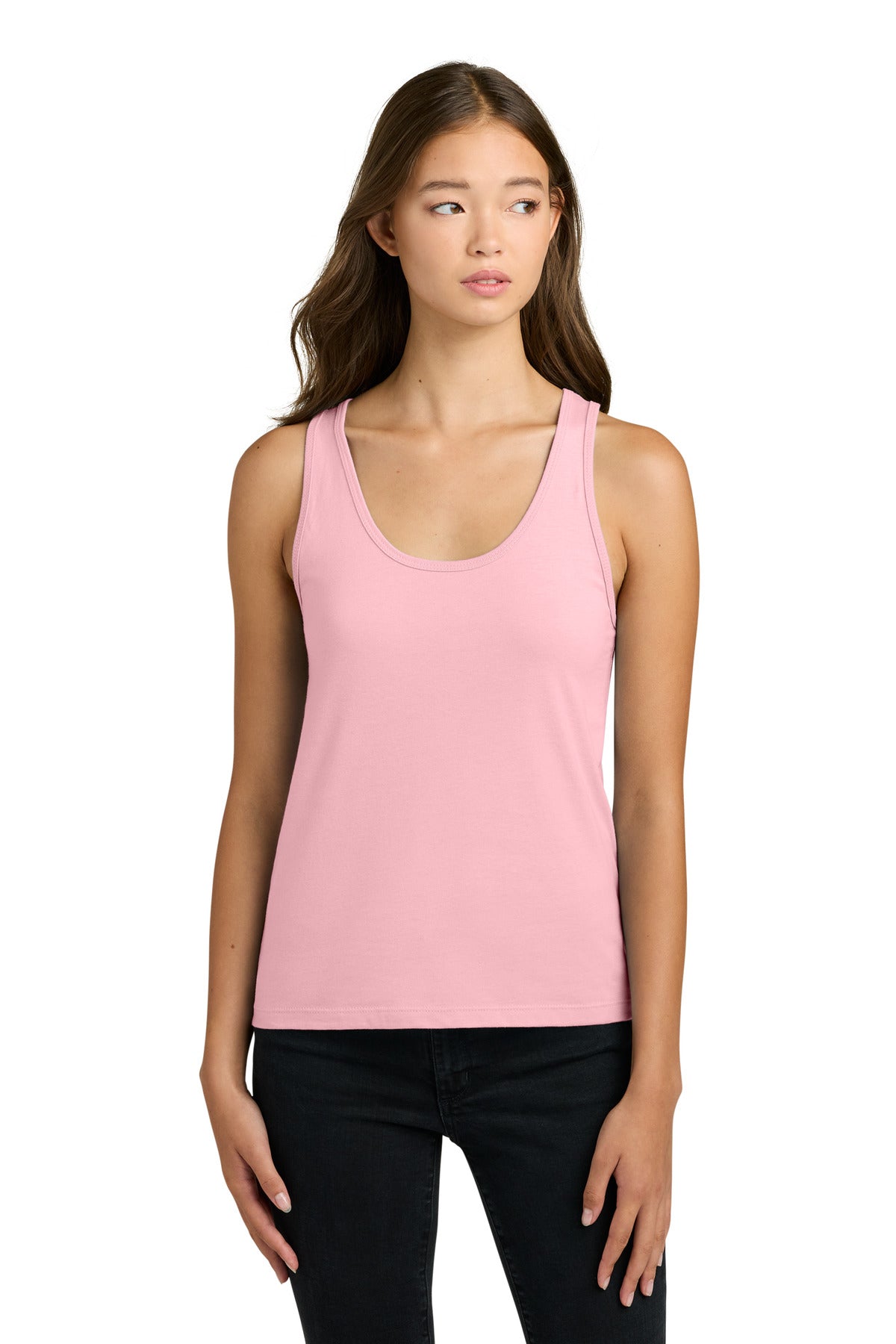 Next Level Apparel Women's Cotton Tank NL3933 in Light Pink