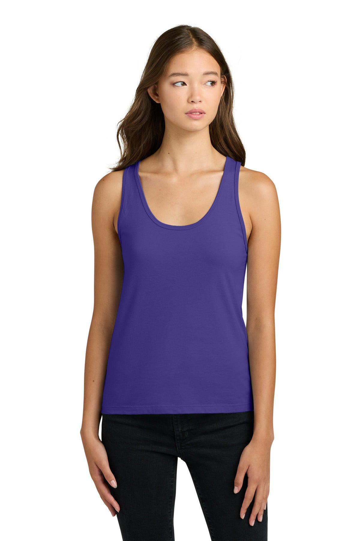 Next Level Apparel Women's Cotton Tank NL3933 in Purple Rush