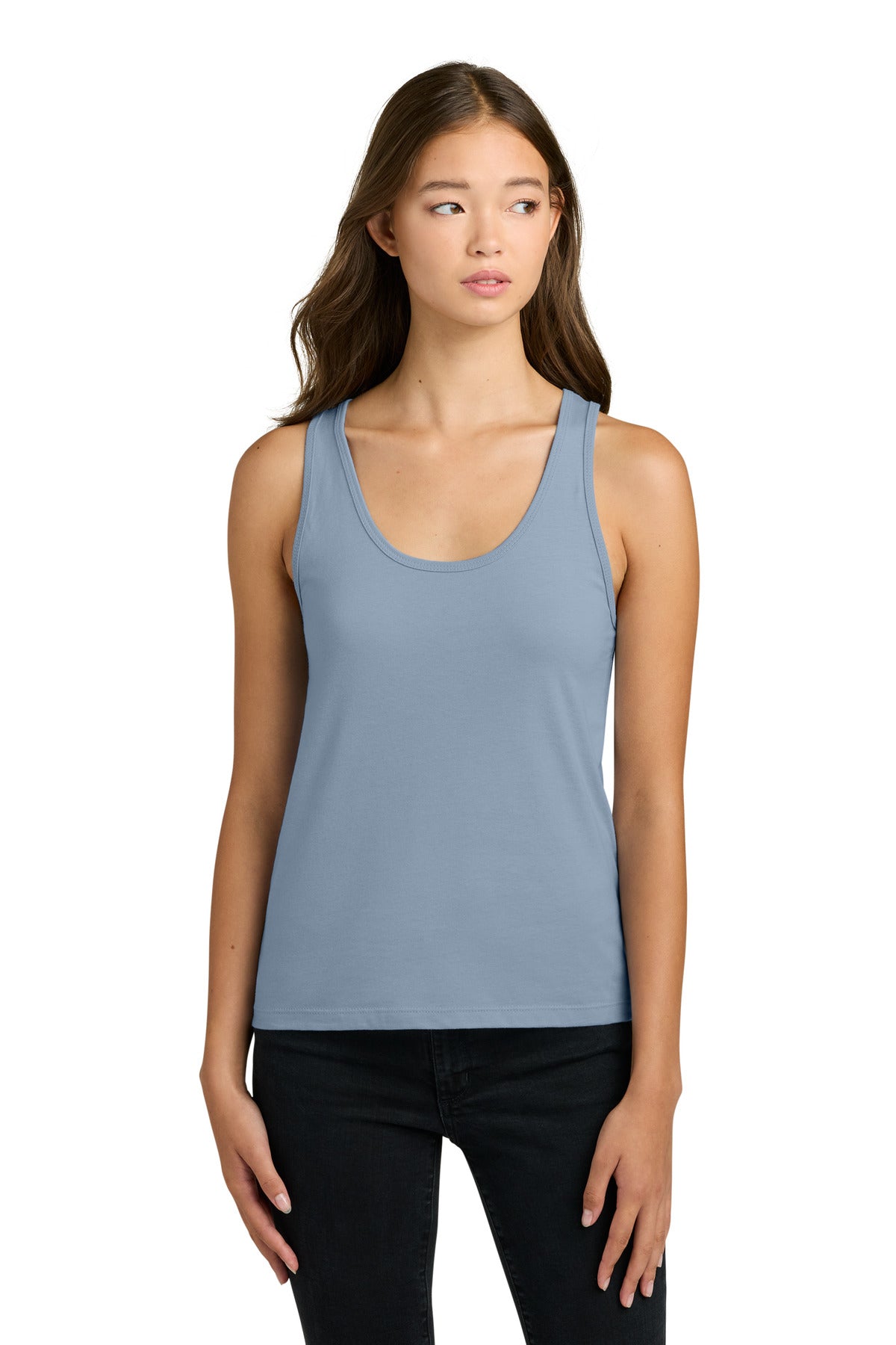 Next Level Apparel Women's Cotton Tank NL3933 in Stonewash Denim