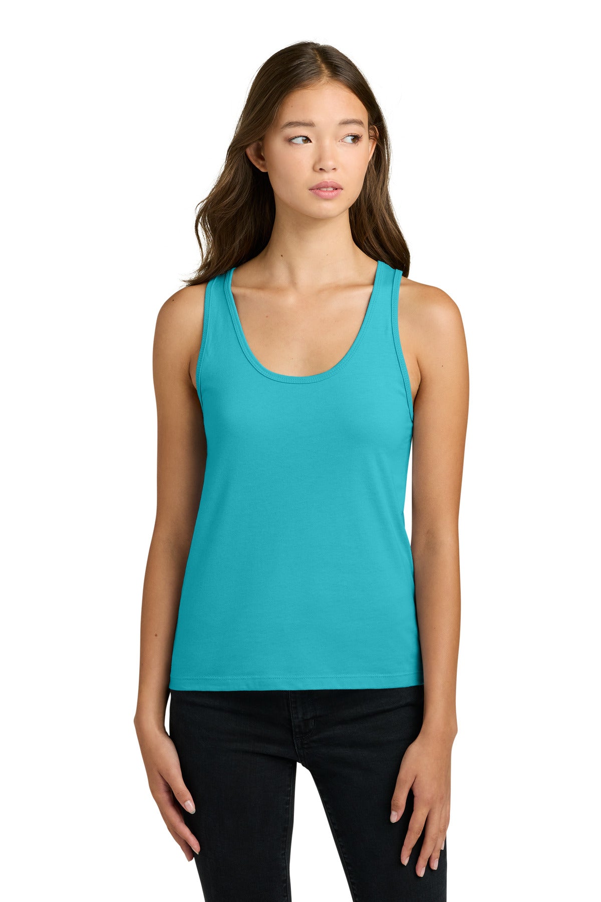 Next Level Apparel Women's Cotton Tank NL3933 in Tahiti Blue