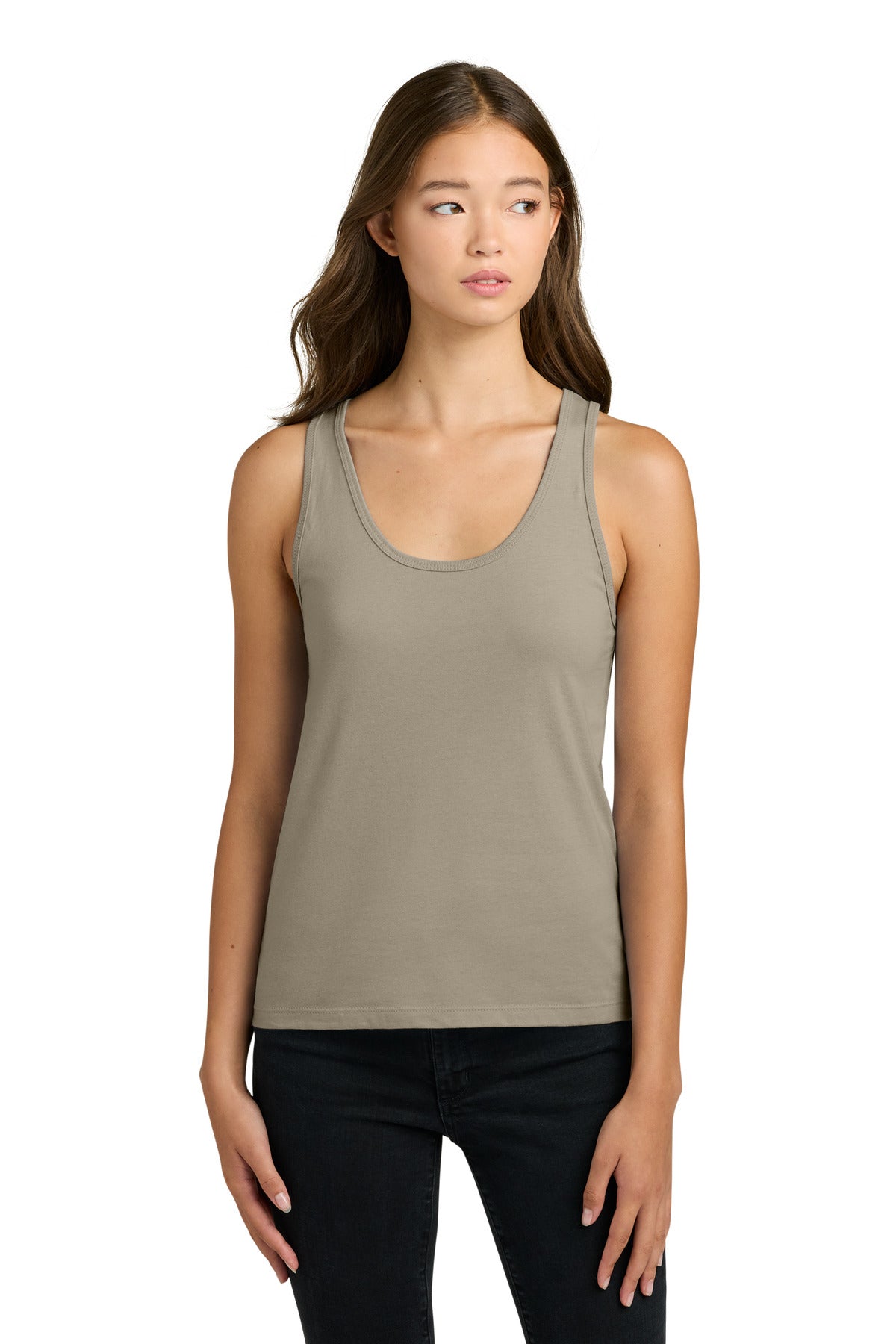 Next Level Apparel Women's Cotton Tank NL3933 in Tan