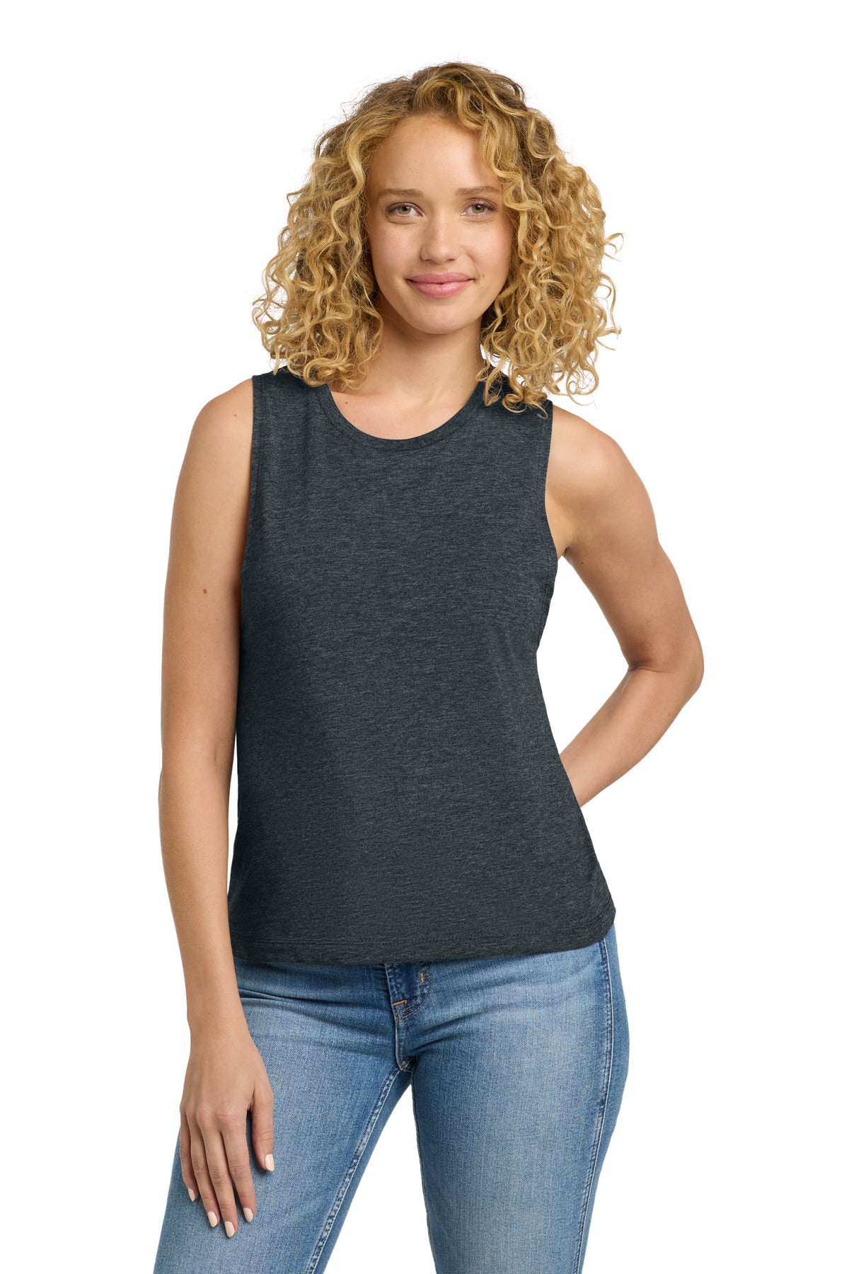 Next Level Apparel  Women's Festival Muscle Tank. NL5013 in Antique Denim