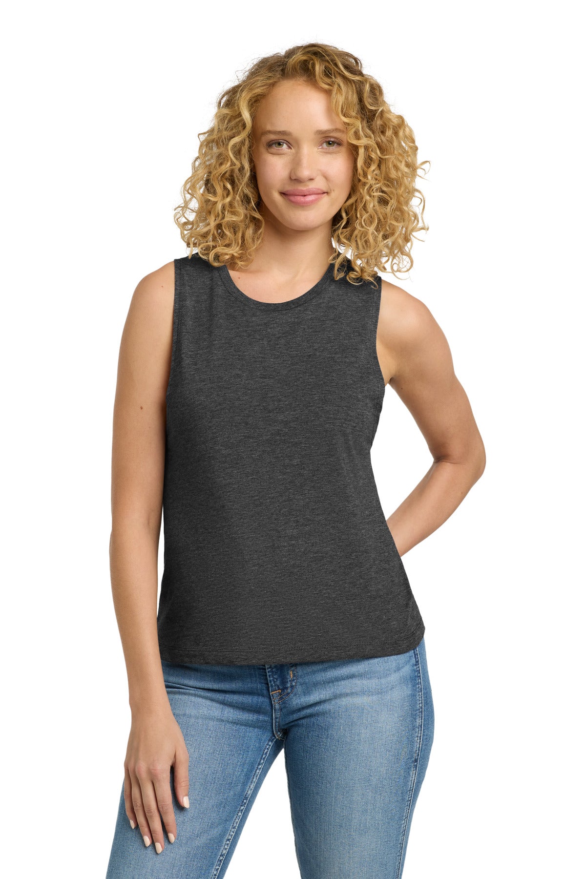 Next Level Apparel  Women's Festival Muscle Tank. NL5013 in Charcoal