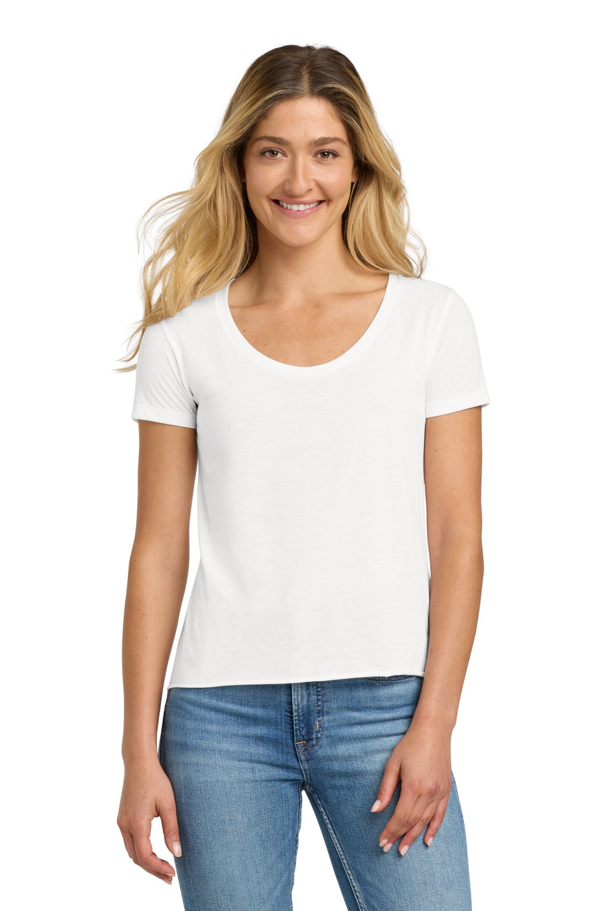 Next Level Apparel  Women's Festival Scoop Neck Tee. NL5030 in White