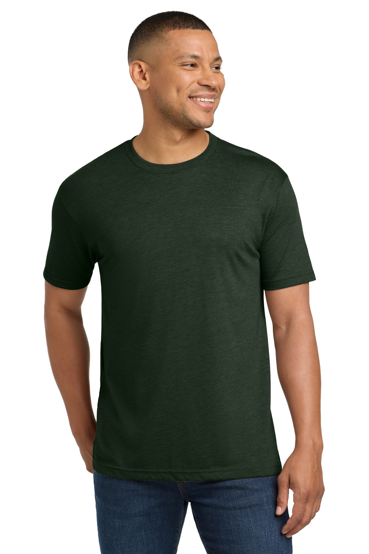Next Level Apparel  Adult Tri-Blend Tee. NL6010 in Black Forest