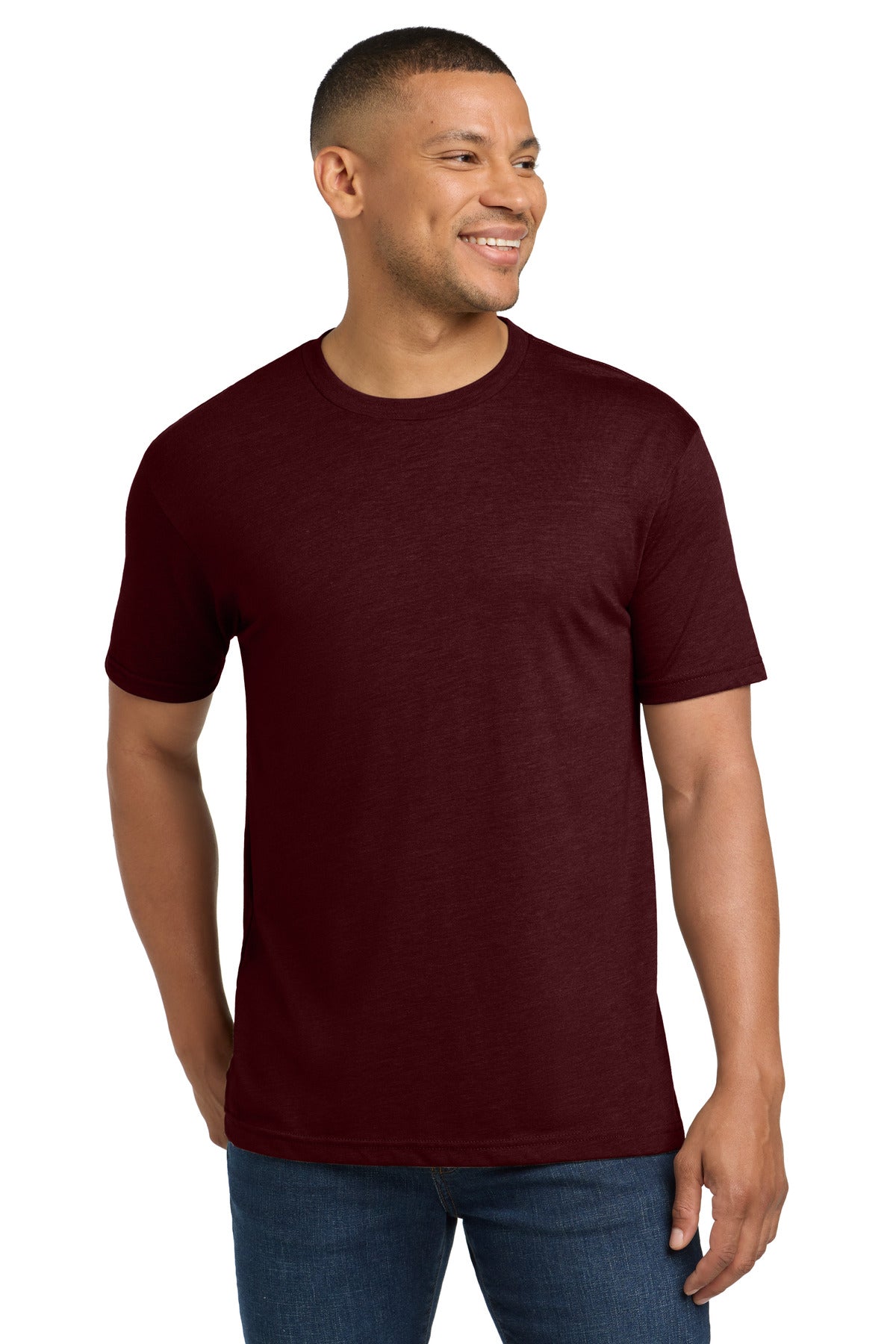 Next Level Apparel  Adult Tri-Blend Tee. NL6010 in Cardinal Black