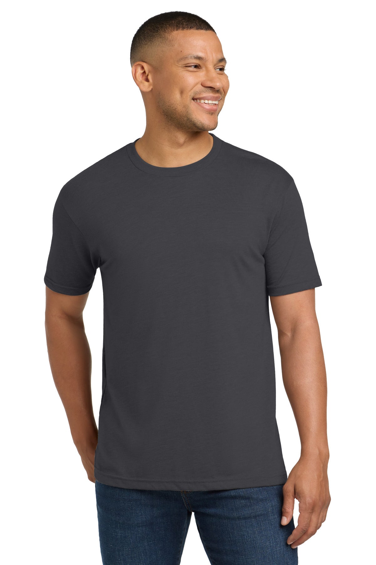 Next Level Apparel  Adult Tri-Blend Tee. NL6010 in Solid Graphite