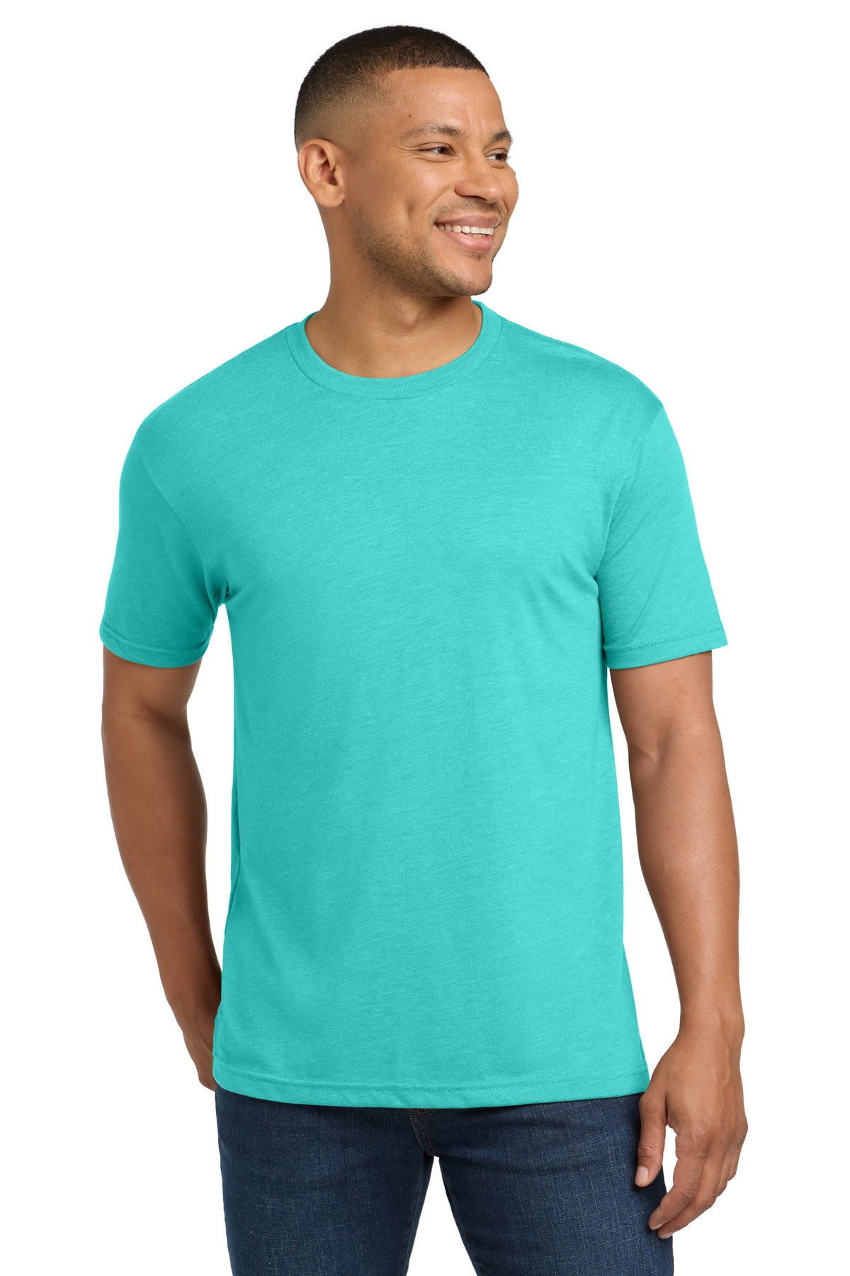 Next Level Apparel  Adult Tri-Blend Tee. NL6010 in Tahiti Blue