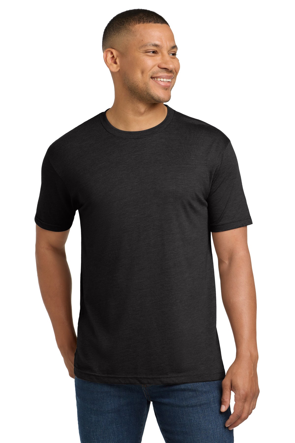 Next Level Apparel  Adult Tri-Blend Tee. NL6010 in Vintage Black