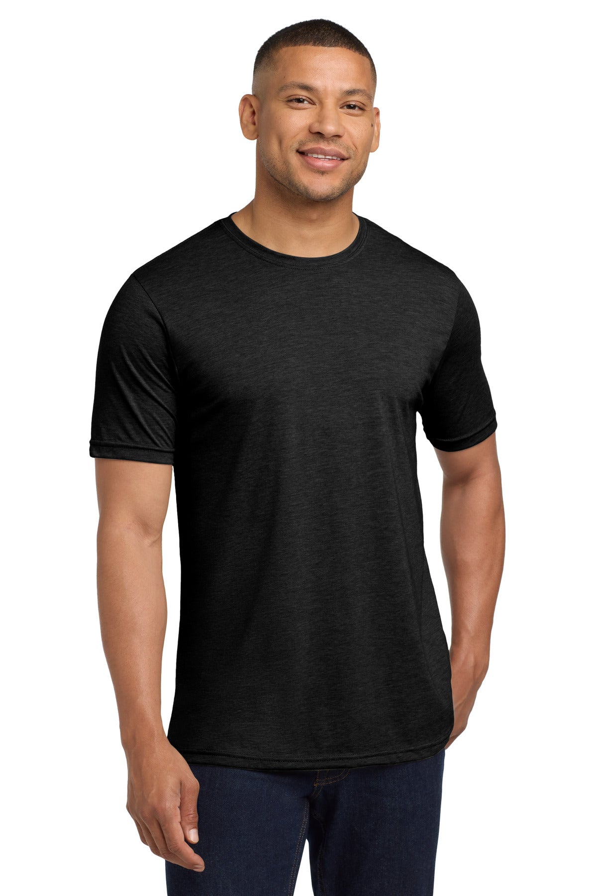 Next Level Apparel  Adult Poly/Cotton Tee. NL6200 in Black