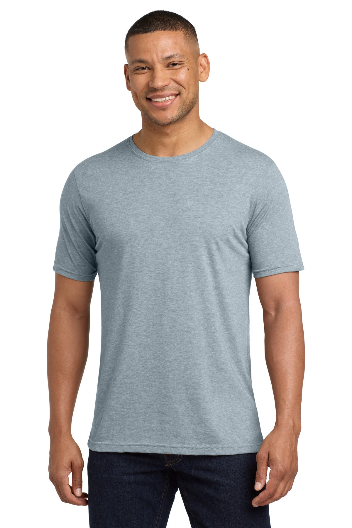 Next Level Apparel  Adult Poly/Cotton Tee. NL6200 in Stonewash Denim