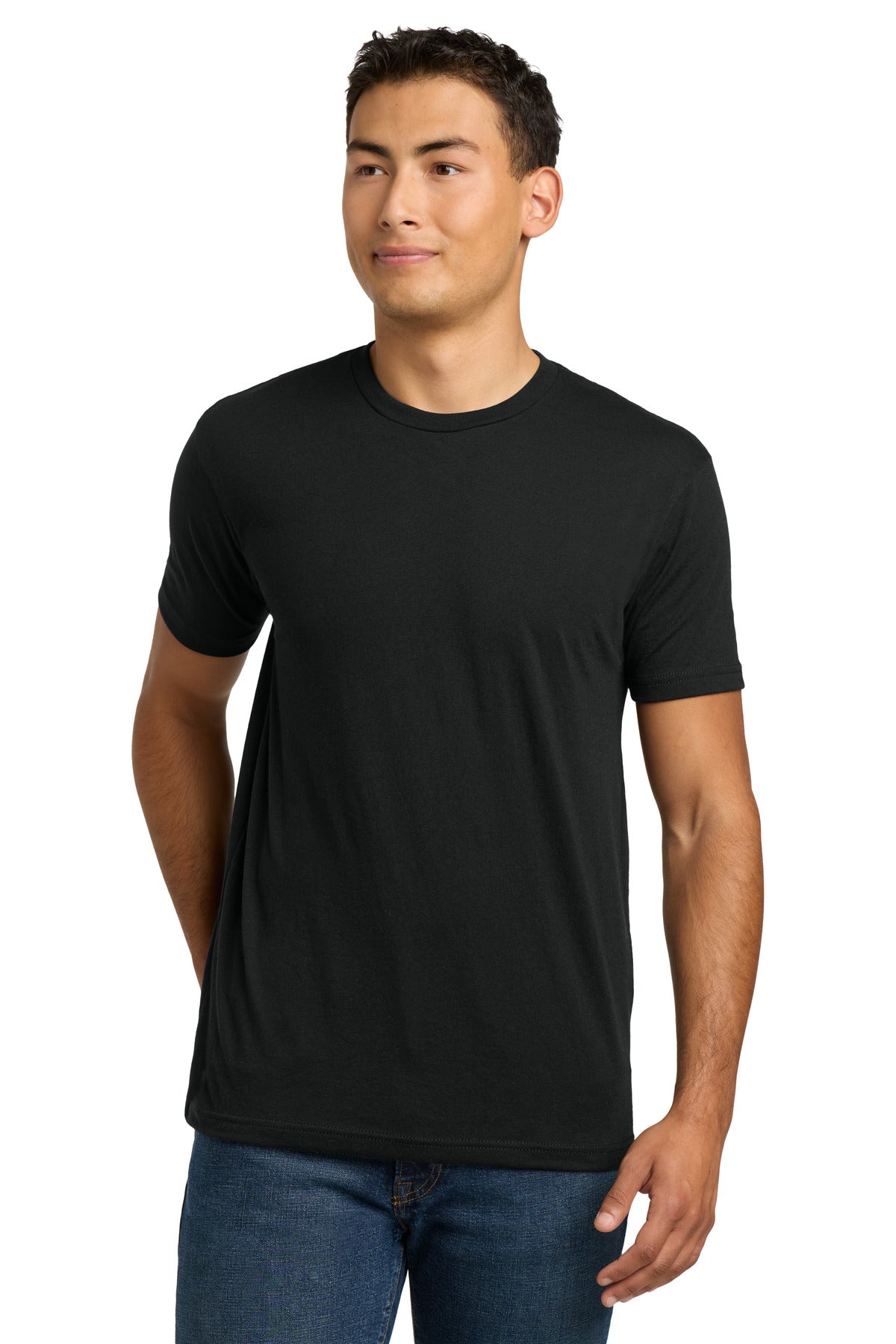 Next Level Apparel Adult CVC Tee. NL6210 in Black