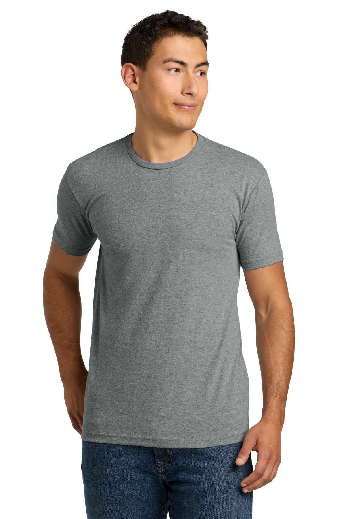 Next Level Apparel Adult CVC Tee. NL6210 in Dark Heather Gray
