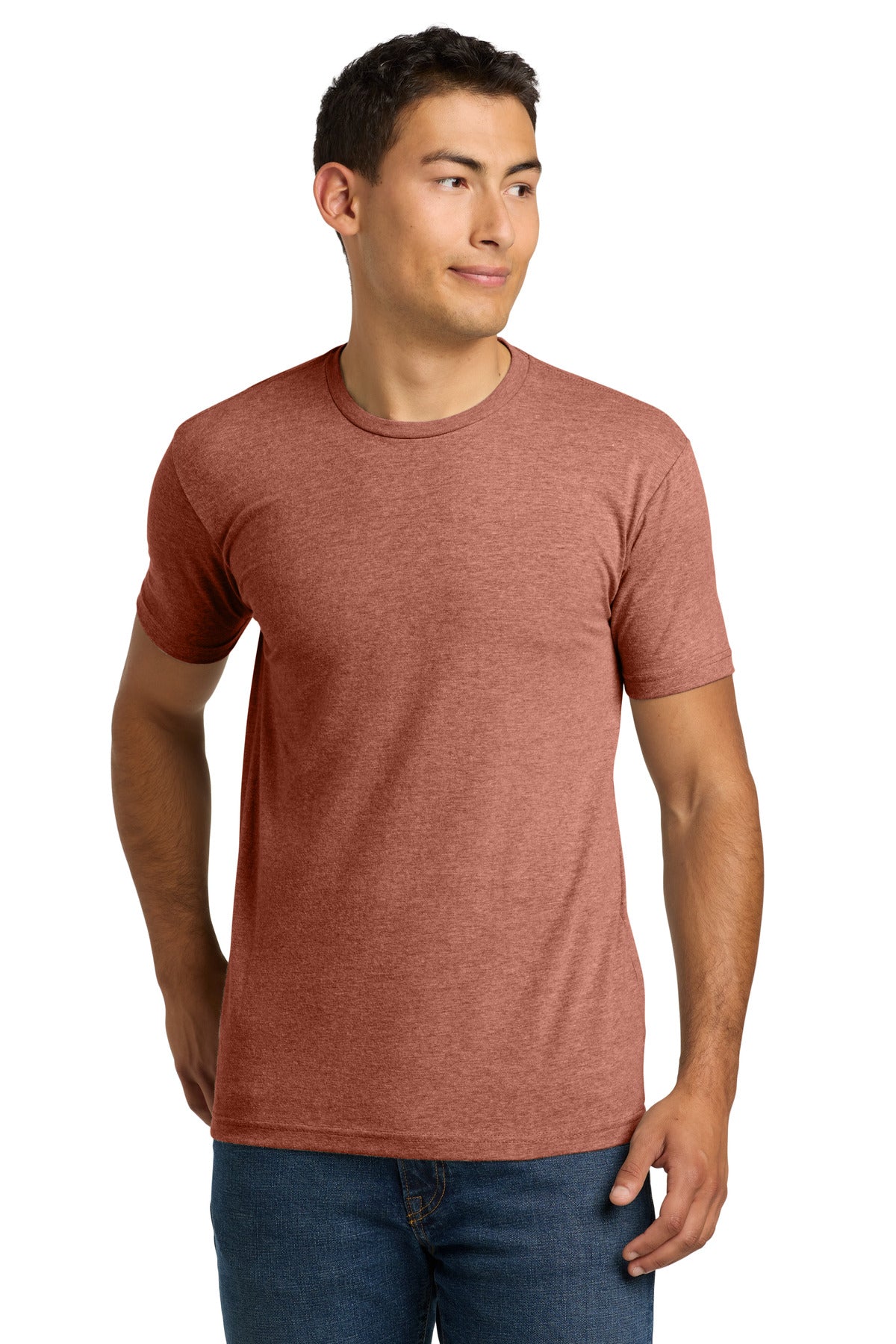 Next Level Apparel Adult CVC Tee. NL6210 in Heather Redwood