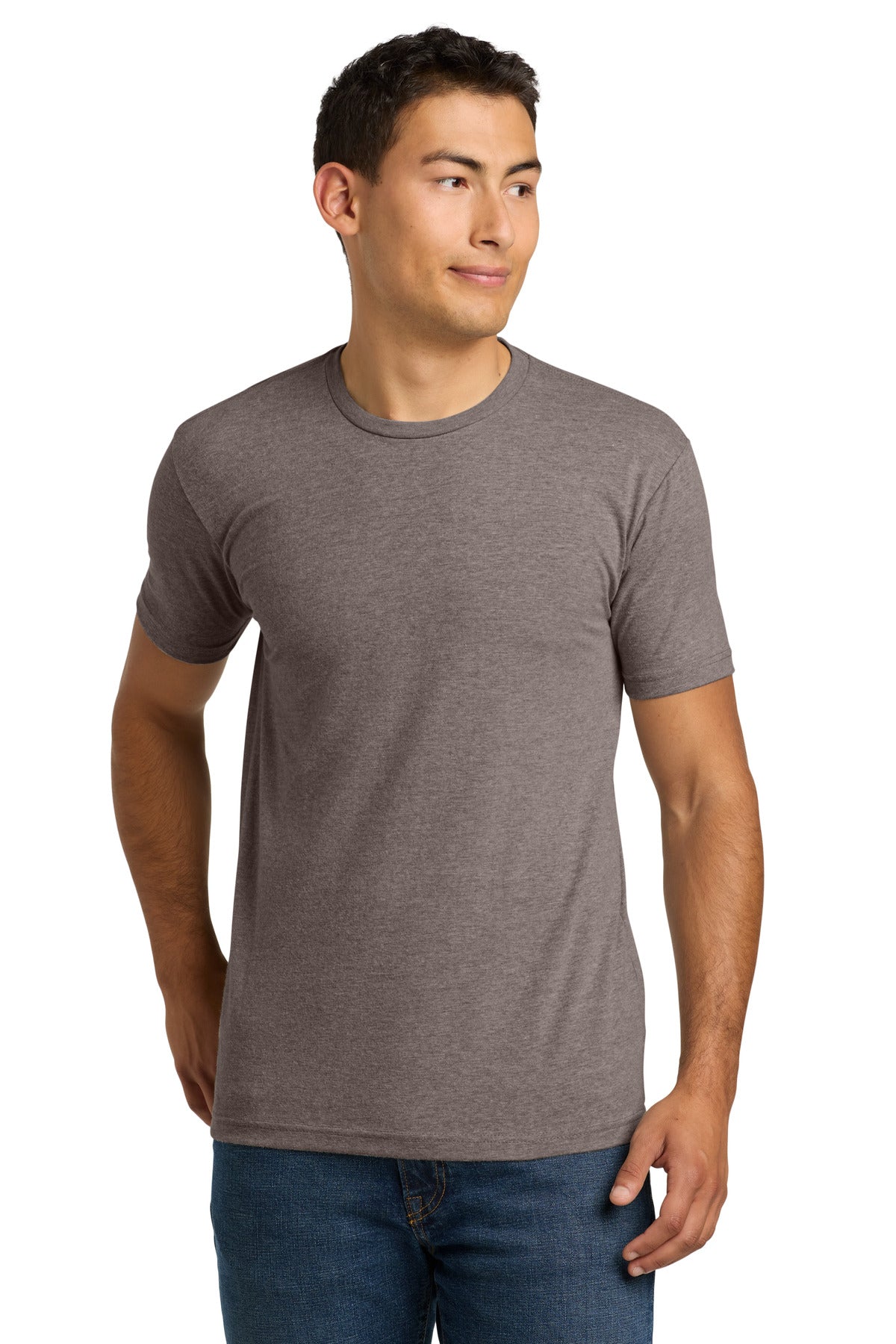 Next Level Apparel Adult CVC Tee. NL6210 in Heather Shiitake