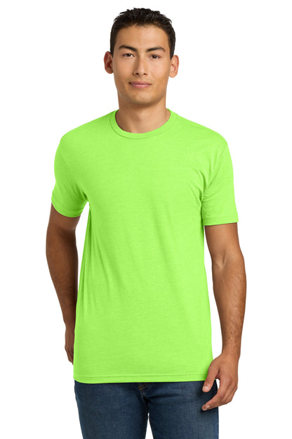 Next Level Apparel Adult CVC Tee. NL6210 in Neon Green
