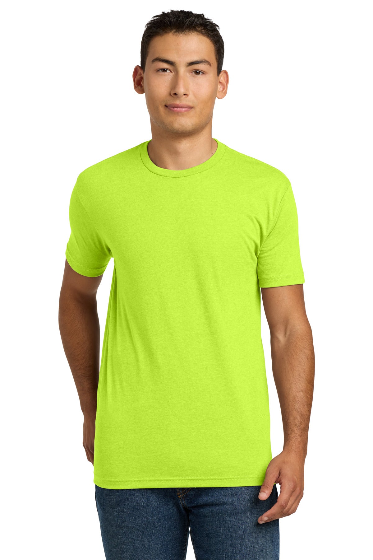 Next Level Apparel Adult CVC Tee. NL6210 in Neon Yellow