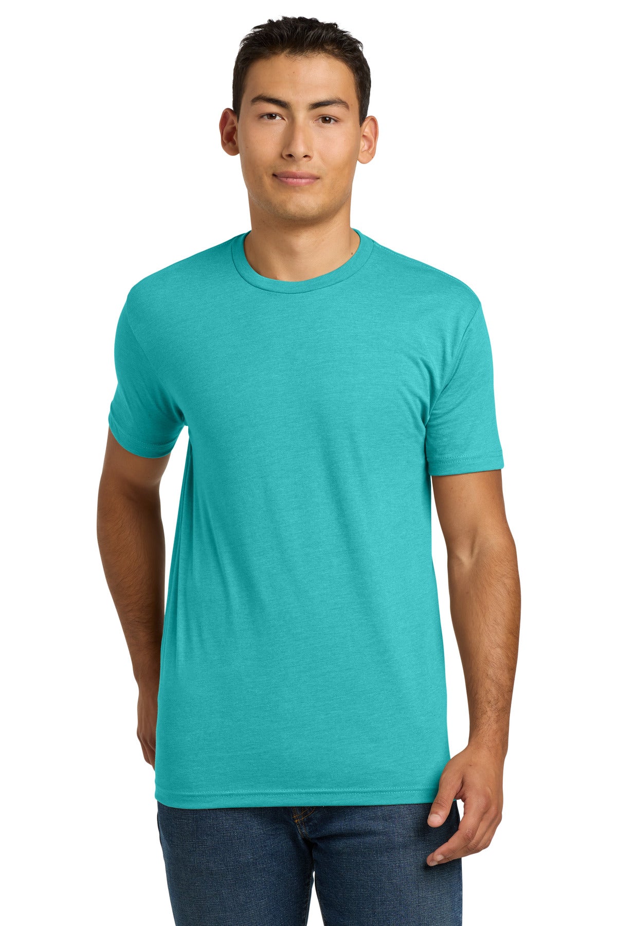 Next Level Apparel Adult CVC Tee. NL6210 in Tahiti Blue