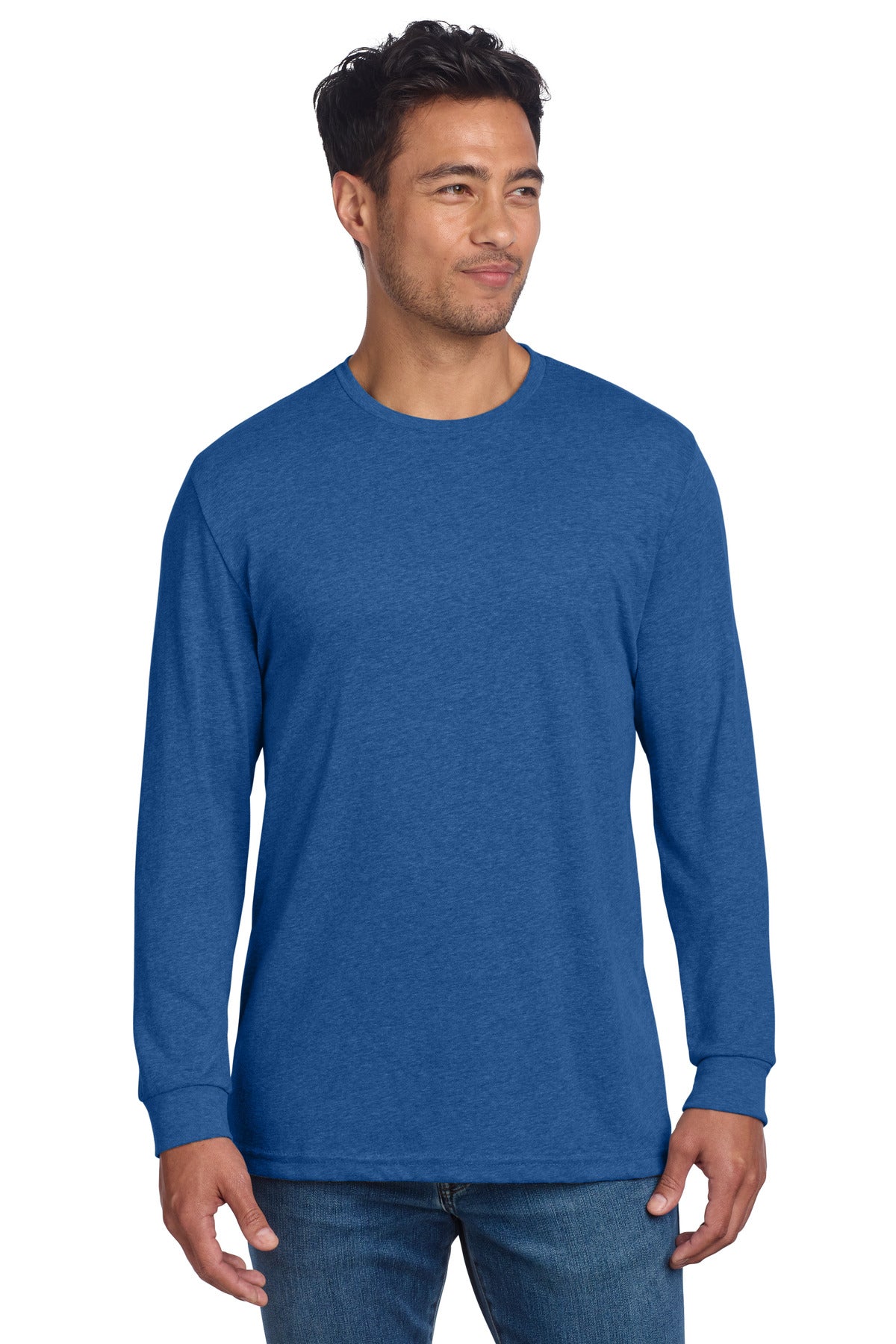 Next Level Apparel Adult CVC Long Sleeve Tee NL6211 in Royal