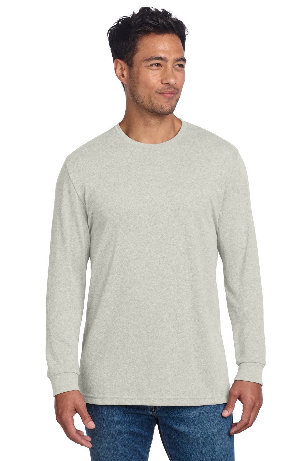 Next Level Apparel Adult CVC Long Sleeve Tee NL6211 in Sand