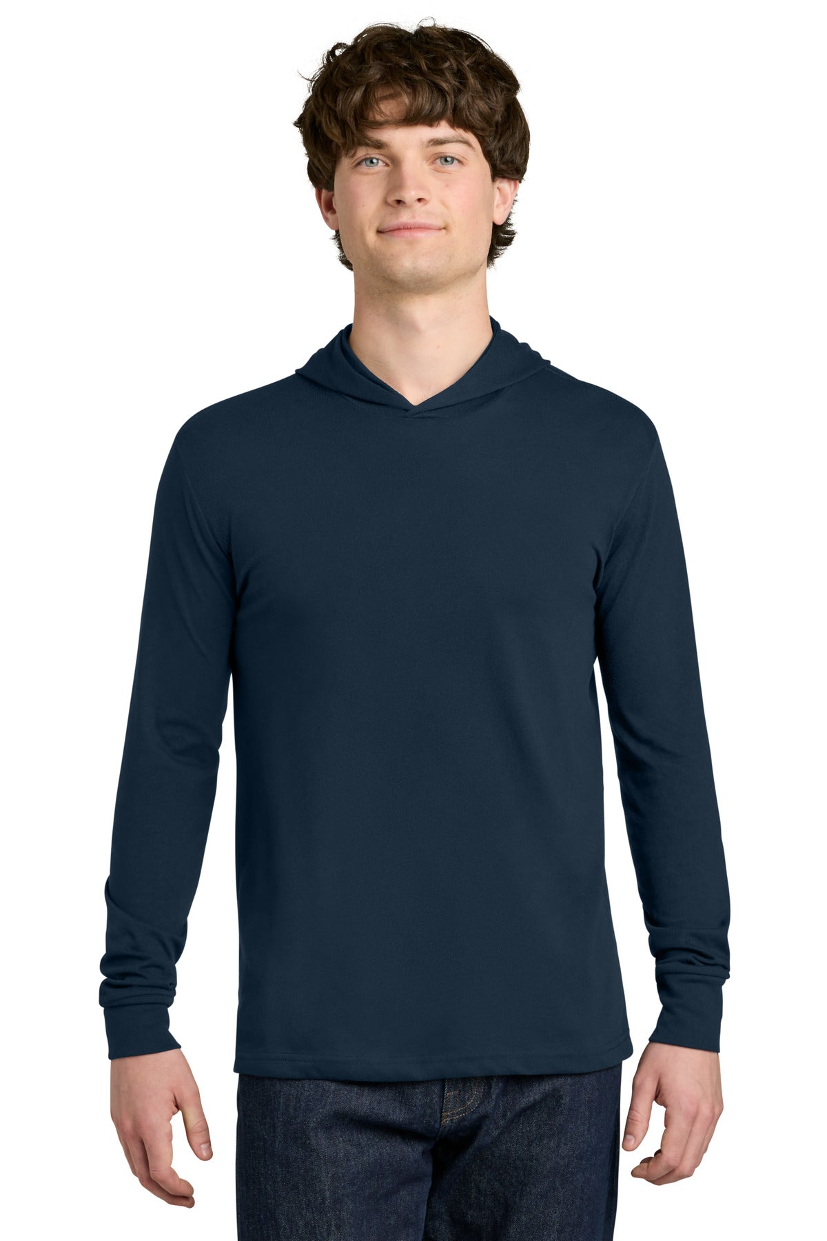 Next Level Apparel CVC Long Sleeve Hoodie NL6221 in Midnight Navy