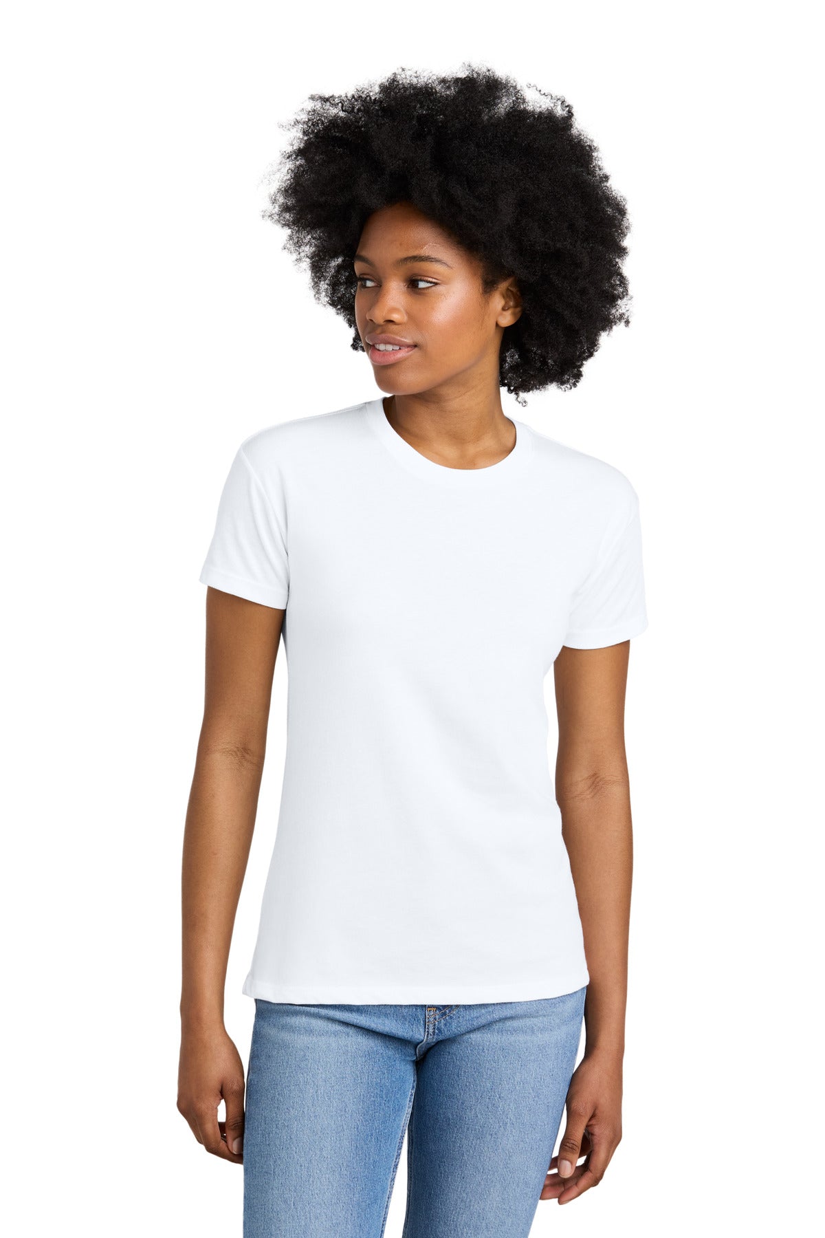 Next Level Apparel Women's CVC Relaxed Tee NL6600 in White