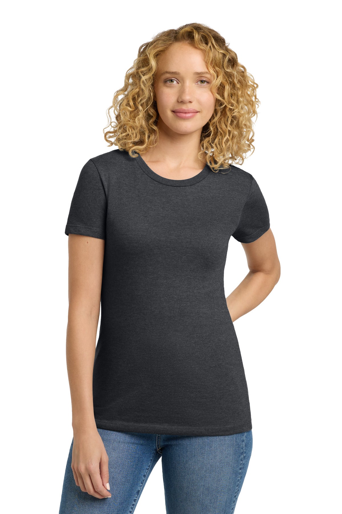 Next Level Apparel  Women's CVC Tee. NL6610 in Charcoal