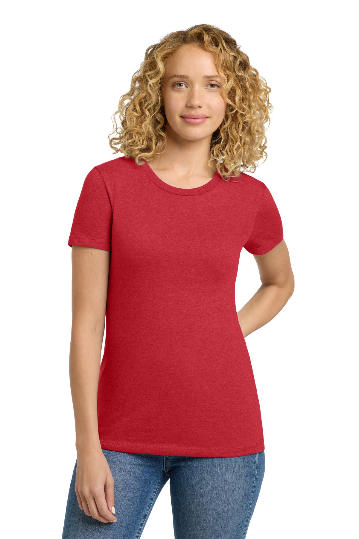 Next Level Apparel  Women's CVC Tee. NL6610 in Red