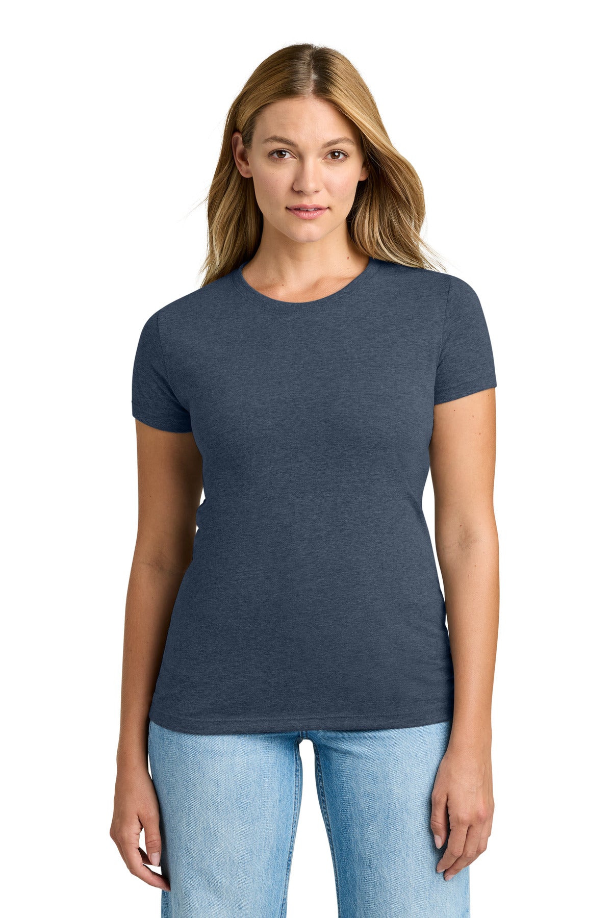 Next Level Apparel  Women's Tri-Blend Tee. NL6710 in Vintage Navy
